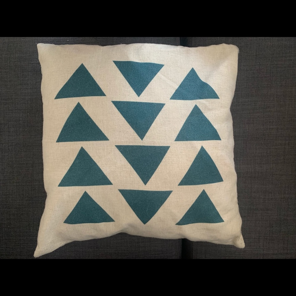 4 throw pillow covers teal boho couch arrow mountain home decor casual matching - Picture 4 of 9